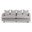 3 Seater Sofa - Sterling Sand with Black Legs