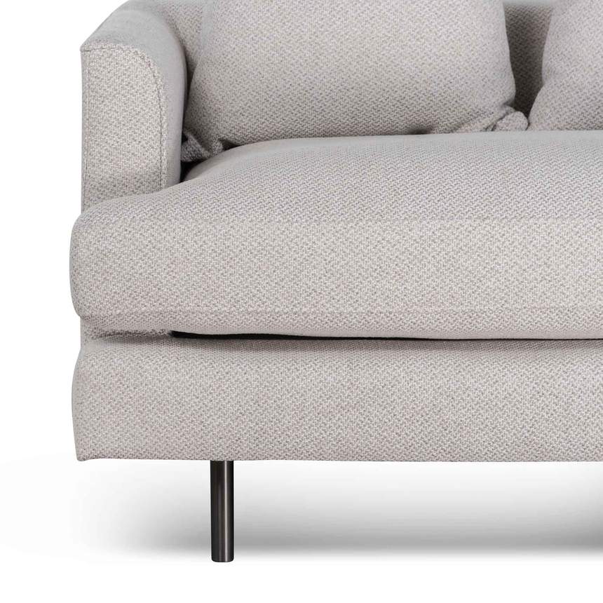 3 Seater Sofa - Sterling Sand with Black Legs