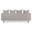 3 Seater Sofa - Sterling Sand with Black Legs