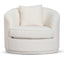 Armchair - Ivory White Boucle