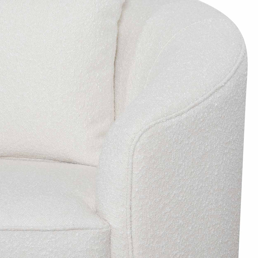 Armchair - Ivory White Boucle