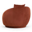 Velvet Armchair - Rustic Brown