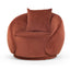 Velvet Armchair - Rustic Brown