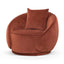 Velvet Armchair - Rustic Brown