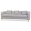 3 Seater Sofa - Ash Grey Boucle