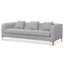 3 Seater Sofa - Ash Grey Boucle