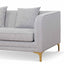 3 Seater Sofa - Ash Grey Boucle