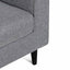 Fabric Armchair - Graphite Grey with Black Leg