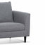 Fabric Armchair - Graphite Grey with Black Leg