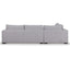 4 Seater Fabric Left Chaise Sofa - Oyster Beige