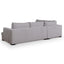 4 Seater Fabric Left Chaise Sofa - Oyster Beige