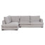 4 Seater Fabric Left Chaise Sofa - Oyster Beige