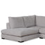 4 Seater Fabric Left Chaise Sofa - Oyster Beige