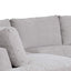 4 Seater Fabric Left Chaise Sofa - Oyster Beige