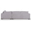 4 Seater Fabric Right Chaise Sofa - Oyster Beige