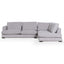 4 Seater Fabric Right Chaise Sofa - Oyster Beige