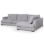 4 Seater Fabric Right Chaise Sofa - Oyster Beige