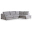 4 Seater Fabric Right Chaise Sofa - Oyster Beige