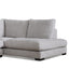 4 Seater Fabric Right Chaise Sofa - Oyster Beige