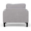 Fabric Armchair - Oyster Beige and Black Leg