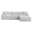 3 Seater Right Chaise Sofa - Passive Grey