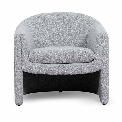 Armchair - Charcoal White Boucle