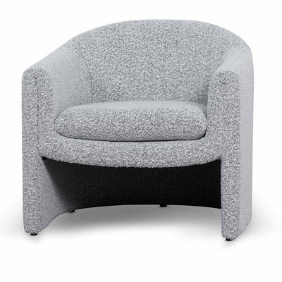 Armchair - Charcoal White Boucle