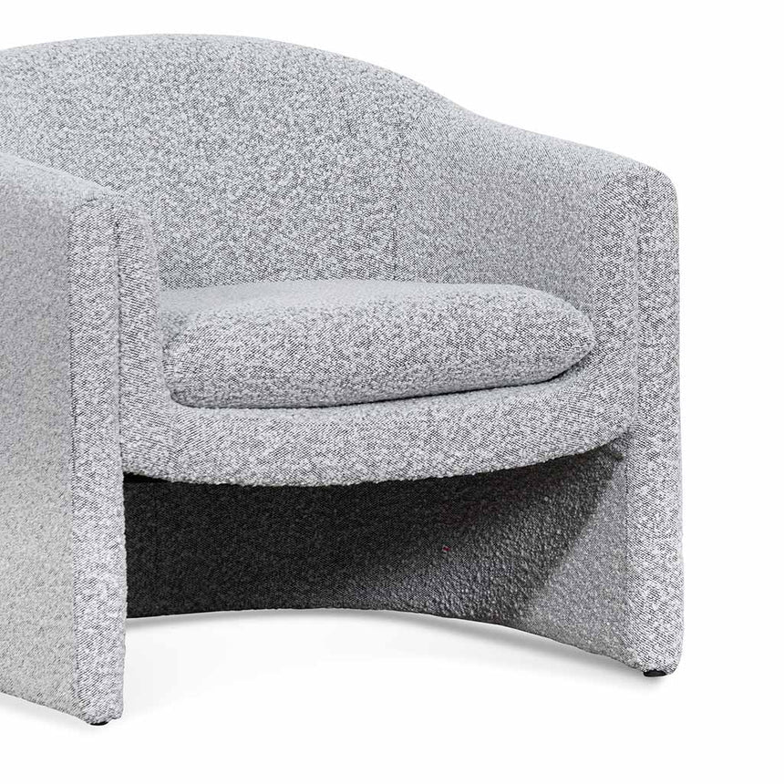 Armchair - Charcoal White Boucle