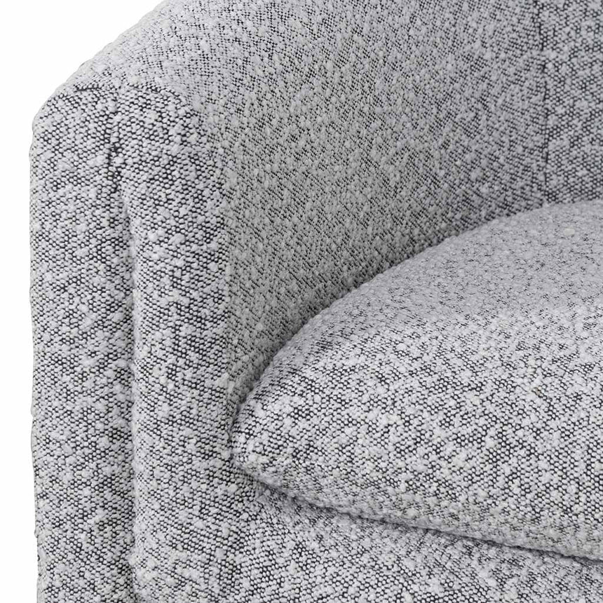 Armchair - Charcoal White Boucle