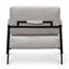 Fabric Lounge Chair - Silver Grey