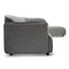 Left Return Modular Fabric Corner Sofa - Graphite Grey