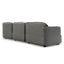 Left Return Modular Fabric Corner Sofa - Graphite Grey