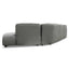 Left Return Modular Fabric Corner Sofa - Graphite Grey