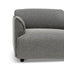 Left Return Modular Fabric Corner Sofa - Graphite Grey