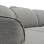 Left Return Modular Fabric Corner Sofa - Graphite Grey