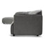 Right Return Modular Fabric Corner Sofa - Graphite Grey