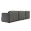 Right Return Modular Fabric Corner Sofa - Graphite Grey