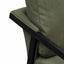 Green Fabric Lounge Chair - Black Frame