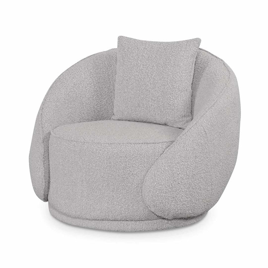 Armchair - Ash Grey Boucle