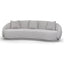 Velvet 4 Seater Sofa - Ash Grey Boucle