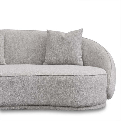 Velvet 4 Seater Sofa - Ash Grey Boucle