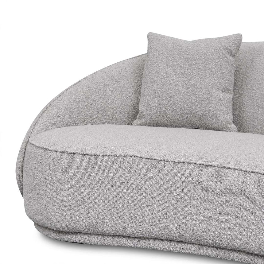 Velvet 4 Seater Sofa - Ash Grey Boucle