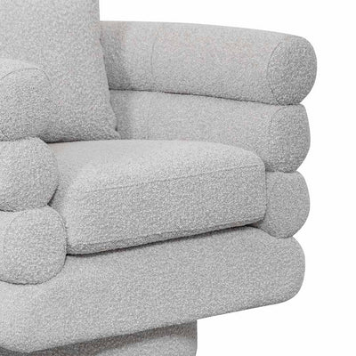 Armchair - Ash Grey Boucle