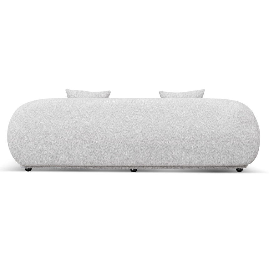 3 Seater Fabric Sofa - Salt White