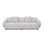 3 Seater Fabric Sofa - Salt White