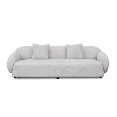 3 Seater Fabric Sofa - Salt White