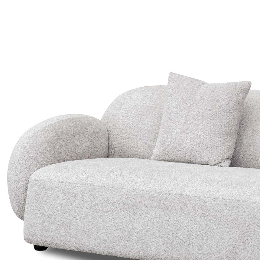 3 Seater Fabric Sofa - Salt White