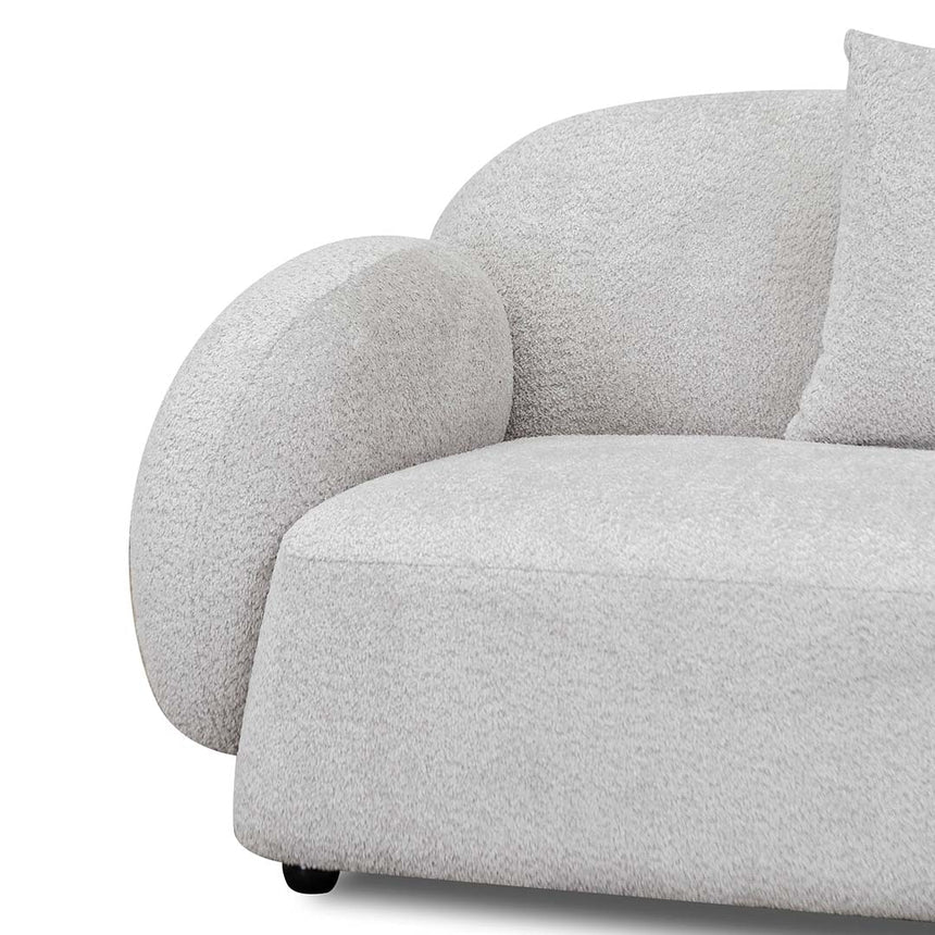 3 Seater Fabric Sofa - Salt White