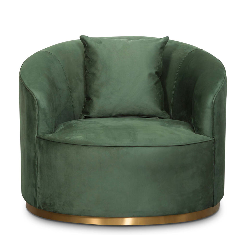 Armchair - Dark Green Velvet