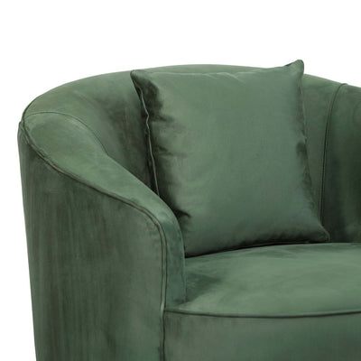 Armchair - Dark Green Velvet